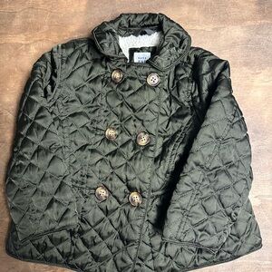 Baby GapKids Quilted Jacket in Olive Green 2T